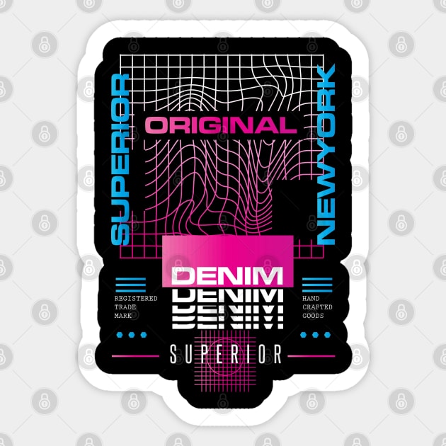 Superior Denim New York street wear  typography Sticker by SSSD